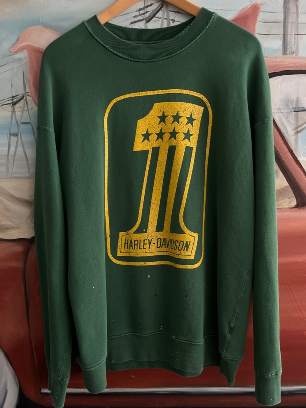MadeWorn Harley Davidson Grand National Championship Classic Crew Sweatshirt